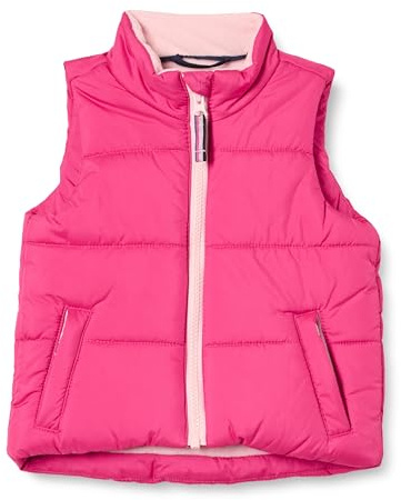 Amazon Essentials Girls' Heavyweight Puffer Vest, Pink, Large