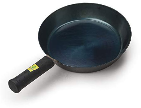 臻三环 ZhenSanHuan - Padelle per fritture, omelete, senza tossine, senza teflon e antiaderenti, con manico in ferro stagionato da 28 cm