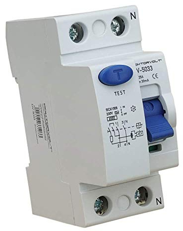 Fehlerstromschutzschalter 2P 25A 30mA Typ A FI-Schalter RCCB RCD Schalter Doktorvolt 5033