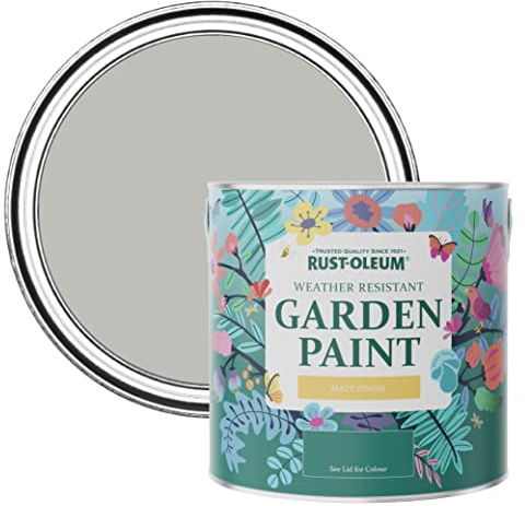 Rust-Oleum Grey Mould-Resistant Garden Paint In Matt Finish - Flint 2.5L