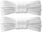 7STROBBS Cordones Blanco,Cordones Planos de Converse Altas Bajas Air Force Deporte,8mm Anchos Cordones de Zapatos de Niños Adultos,Cordones para Converse Blancas(120cm-2 Pares)