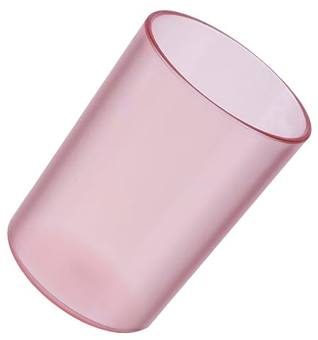 Cabilock Gobelet Brosse à Dents, Transparent Tasse à Eau Salle de Bain et Lisse pour Enfants et Adultes Support Polyvalent, 3.94In X 2.95In