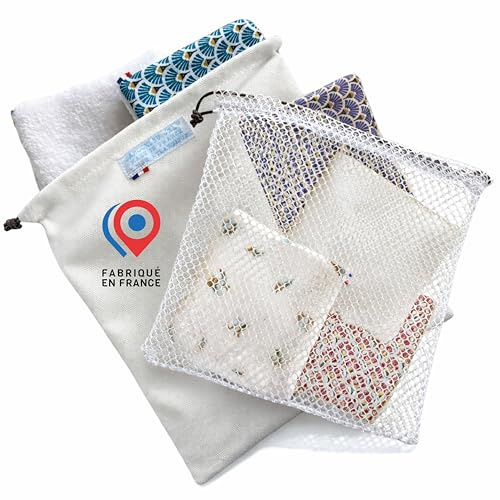 Pochette & Filet pour Carrés Démaquillants JaMoonLBV JmL® Made in France
