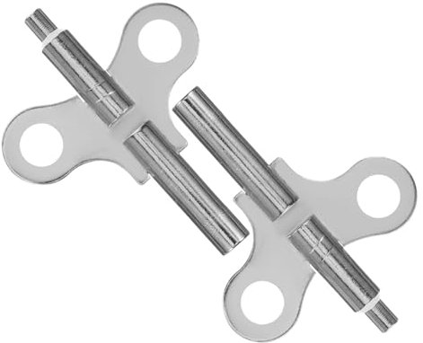 jojofuny 2St Antike Uhrfeder langlebige Uhrenschlüssel praktische Uhrentasten robuste Haargummis Uhraufzugsschlüssel aus Metall Aufziehschlüssel aus Stahl Reparatur Werkzeug Zubehör Uhrwerk