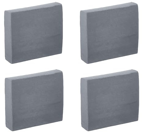 iwiio Kneaded Eraser - 4Pcs Gray Artist Eraser, Kneadable Erasers, Putty Rubber for Artists Drawing Sketches Kids School Office