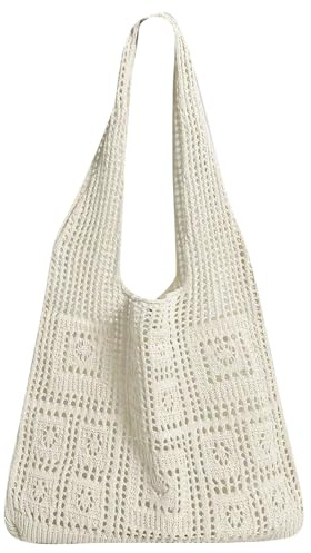 JSTHHTT Sacs à Bandoulière, Vintage Sac à Main, Sac à Bandoulière de Plage, Sacs Tissée Décontractée pour Femmes, pour Voyage Vacances Plage