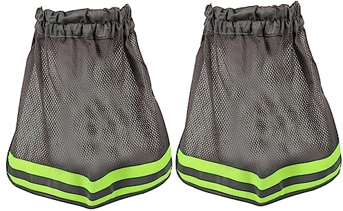 KONTONTY 2 Pezzi Fodera per Elmetto da Costruzione con Protezione Solare Copertura per Casco Traspirante Adatta per Lavori Edili e Giardinaggio con Striscia Riflettente