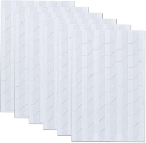 612 Pcs Photo Corners for Scrap Book - Photo Stickers - Photos Corners Clear self Adhesive - for DIY Craft Scrapbook Personal Journal (White)