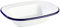 APS 40668 ENAMELWARE Metallschüssel weiß / Blau, 18 x 13, 5 x 4 cm 0.35 ltr.