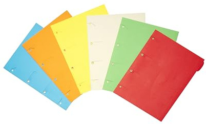 Smartfolder Assortis - Pack de 6 Pochettes de Rangement - format A4