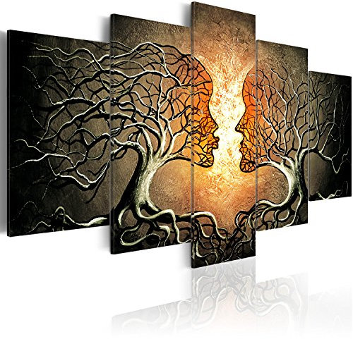 murando - Quadro Acustico Astratto 5 pezzi schiuma acustica Quadri Moderni Grandi - Camera da Letto Matrimoniale - Stampa su Tela - Pannelli Fonoassorbenti Decorativi - Fonoassorbente