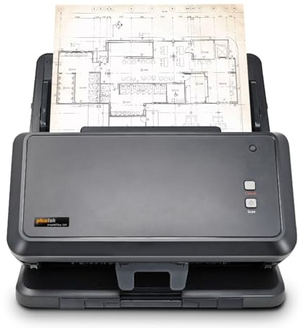 Plustek SmartOffice S30 High Speed A3 Large Format Duplex Document Scanner, with 100-page Auto Document Feeder (ADF). Scan 12” x 17” Size or Legal-Size Document
