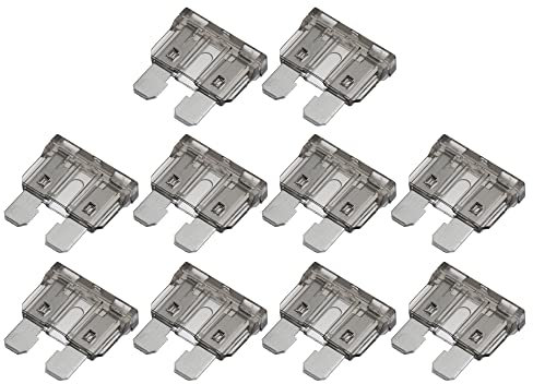 A ABSOPRO 10pz Lama Stile Fusibili 2A Lama Stile Fusibili per Auto Barca Grigio