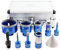 BRSCHNITT Diamantbohrer Fliesenbohrer Set - 6/8/10/20/35/50/68 Diamantbohrer & 25mmDiamant Fingerfräser-50mmFasenbohrer ein Adapter
