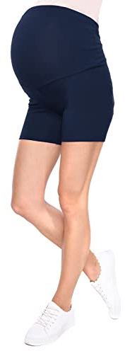 MijaCulture Bekväma leggings för gravida mammakläder M012, Mörkblå, S
