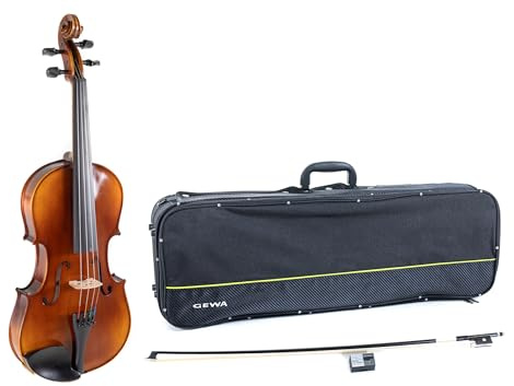 GEWA Juego de viola Allegro VA1 – 35,5 cm (viola 3/4) listo para tocar, arco de carbono, cuerdas Thomastik Infeld AlphaYue