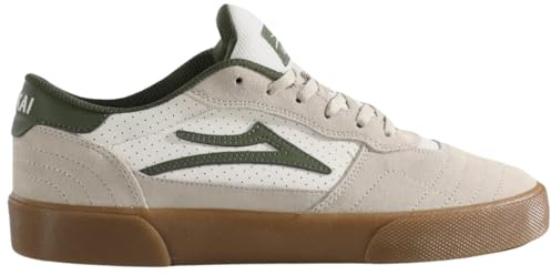 Lakai Scarpe da skateboard basse Cambridge da uomo, Camoscio Crema, 44 EU