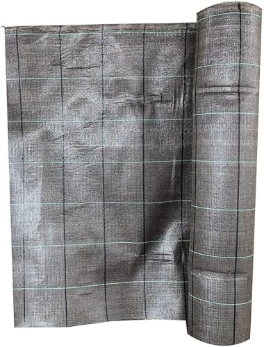 AlmaStore Telo Pacciamatura Nero 210 cm X 100 mt, Anti Erbacce, Ecologico, Permeabile, Duraturo e Calpestabile - Varie Misure e Colori - Teli pacciamante antialga
