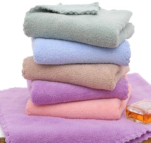 10 asciugamani in flanella per il viso, per bambini, ad asciugatura rapida, riutilizzabili, per il bagno dei bambini, per rimuovere il trucco (30 x 30 cm)