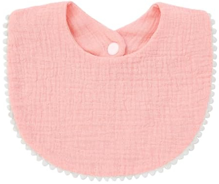 Sabber haklapp, bomullsbarnbib | sugande bandana sabbert Bibs, barn ventilerande bandana matningstrasa för dagis, dagis, dagis, ROSA, Siehe Beschreibung