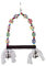 Nobby 31681 Cage Toy, Schaukel mit bunten Würfeln, 28 x 17 cm