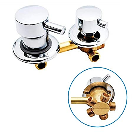 AFRUDDR 2/3/4/5 vie Vite uscita acqua filettatura interasse 10 cm 12,5 cm valvola miscelatrice ottone bagno doccia miscelatore rubinetto rubinetto cabina