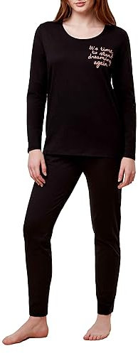 Triumph Damen Pk 03 Lsl X Pajama Set, Schwarz, 42 EU