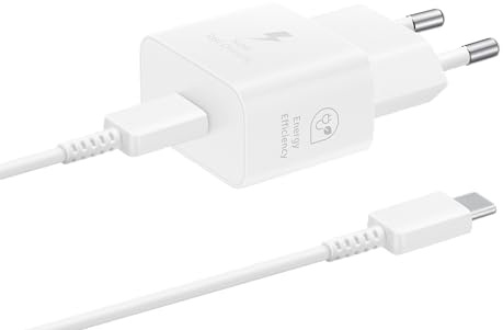 Samsung Schnellladeadapter, Energieeffizientes Ladegerät, USB-C, 25 Watt, Weiß, EP-T2510N