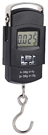 50 Kg Hängewaage, 0–50 Kg Hängehakenwaage, LCD-Display, Tragbare Digitale Fischwaage, Gepäckwaage Mit Komfortablem Griff