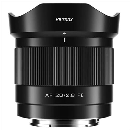 Viltrox 20mm F2.8 Weitwinkel-Autofokusobjektiv, kompatibel mit spiegellosen Vollformat-Sony-E-Mount-Kameras Alpha a7 a7II a7III a7R a7RII a7RIII a7RIV a7S a7SII a9 a7C