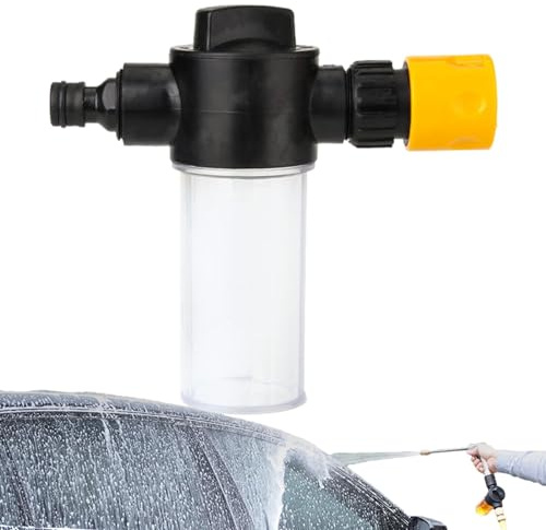 Pistola de Riego de Espuma Pistola de Agua de Manguera de Jardín | Rociador de Alta Presión para Lavar Coches y Mascotas, Regar Plantas y Césped, ajustable en t-res velocidades, 5.31x1.96x5.7inch