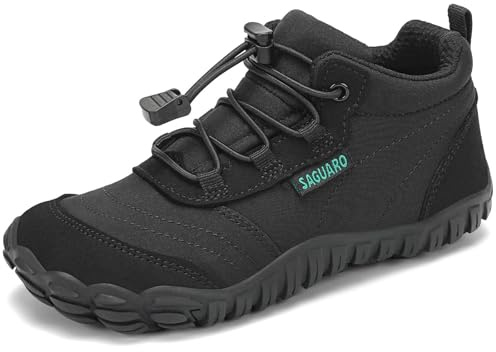 SAGUARO Enfants Chaussures de Trail Garcons Fille Minimaliste Barefoot Baskets Running Sneakers Léger Respirantes 32EU