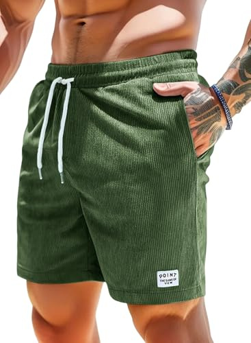 Shorts i bomull i manchester för män med fickor