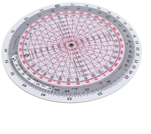 Règle de vol pour traceur d'aviation, règle circulaire de vol, conception de construction sandwich, fonctions de calcul complètes, pour étudiants en aviation (E6B-R2)