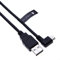 Rechter Winkel Mini USB Kabel von Keple | Ladegerät und Datentransfer USB auf Mini USB Stecker Anschlusskabel Kompatibel mit Garmin nuvi 42/52 / 52LM / 54LM / 55LM / 57LM / 67LM / 68LM / 860 1m