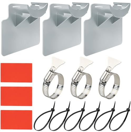 Supporto Tubo Piscina, 3 PCS Supporto per Tubo Flessibile per Piscine, Accessori per Piscina Fuori Terra, Accessori Piscina per Tubi con Diametri da 21 a 38 mm con Anti Forature, Anti-Strappo