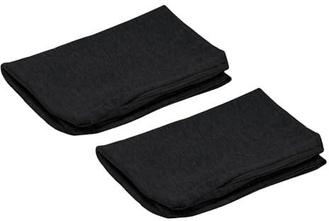 Alkamto 2 Stück Kissenbezug 40x25x10 cm für Nackenstützkissen Reisekissen, Baumwolle Waschbar Atmungsaktiv,Ergonomisch Weich, Kissenbezüge (Schwarz)