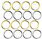 Metallring, 40 Stück, Mehrzweck-O-Ringe, Innendurchmesser 20 mm (Gold, Silber)