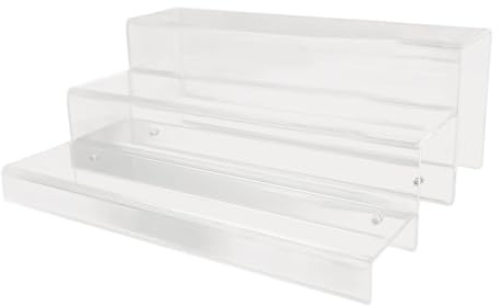 Focket Colonne Montante en Acrylique, Complexe d'écran à Chargement élevé à 3 Niveaux avec Installation Facile pour les Desserts et les Figurines