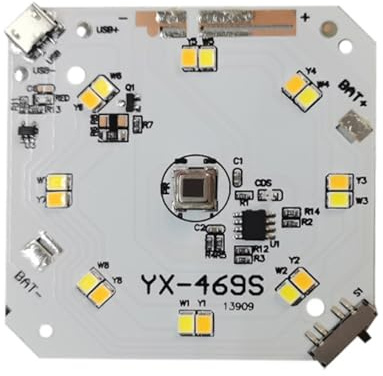 Placa de lámpara infrarroja con puerto de carga USB para varios espacios, diseño simple, módulo de tablero LED luz nocturna