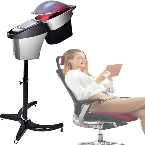 Hårångare Salong Micro Mister Hårbottenbehandling Färg Permanent Professionell, Spa Hårångare Olja Hårstylingmaskin, Hårångare För Djup Konditionering Med Hjul, Stabil Bas