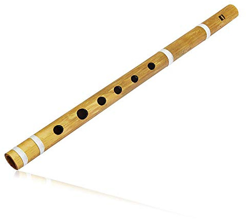Whitewhale Indisk Bansuri bambuflöjt – indiska musikinstrument för professionell användning