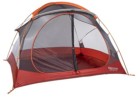 Marmot Midpines 4-Person Tent | Weather-Resistant and Durable, Red Sun/Picante