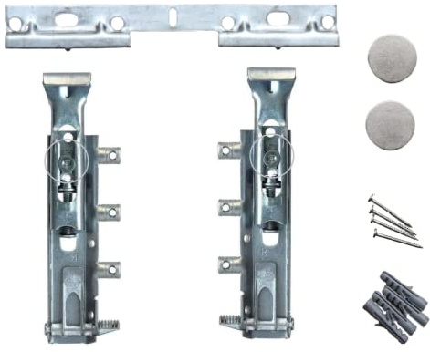 Evotrade Paire de crochets réglables – fixations invisibles pour armoires suspendues – DIN 68840 + kit mural