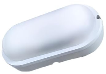 A2ZWORLD Lampada Led Da Parete Esterno, Impermeabile IP54, Led Bulkhead, 12W 1155LM Angolo 120°, Per Condominio Corridoio (Ovale 199X97X47mm, Bianco Freddo 6500K)