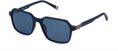 FILA Sfi890v Lunettes de Soleil, Bleu Mat, 56/18/145 Homme