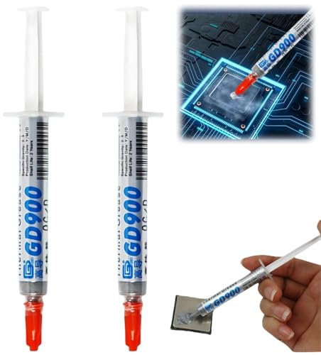 2PCS PC Thermal Paste,Heatsink Thermal Paste,Thermal Paste CPU,High Performance Heat Sink Compound,Efficient Thermal Grease for All Processors,Thermal Paste with High Thermal Conductivity,CPU Cooler