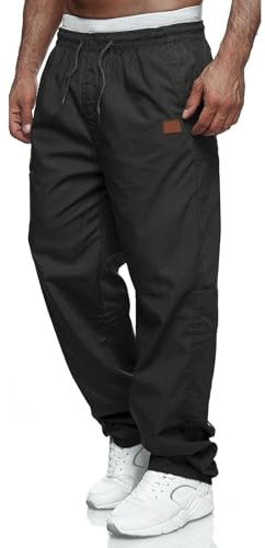 Cargobyxor chinos byxor herr joggingbyxor casual fritidsbyxor elastisk midja dragsko utomhusbyxor M-4XL