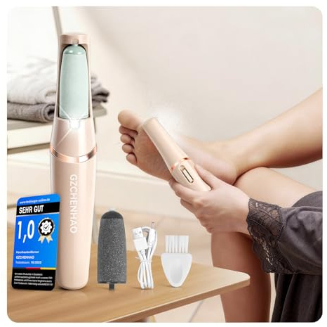 GZCHENHAO 9.0 Upgrade 3 en 1 Removedor de callos eléctrico 【Elimina el 99,92% de callos en 3 minutos】Eliminador eléctrico de callos pies con tecnología de sensor, para piel muerta dura y agrietada