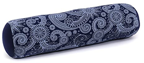 Leewadee Yoga Bolster 50 x 15 x 15 cm - Compact Kapok Roll for Yoga, Meditation & Massage